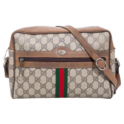 gucci gg supreme monogram canvas cross body belt bag|gucci neo vintage crossbody bag.